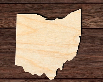 Ohio State Wooden Cutout for Crafting, Home & Room Décor, and other DIY projects - Many Sizes Available