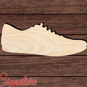 Shoe 012 Unfinished Wooden Cutout for Crafting, Home & Room Décor, and other DIY projects - Many Sizes Available