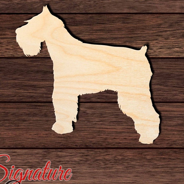 Schnauzer Unfinished Wooden Cutout for Crafting, Home & Room Décor, and other DIY projects - Many Sizes Available