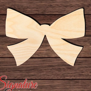 Bow 008 Wooden HQ Cutout for Crafting, Home & Room Décor, and other DIY projects - Many Sizes Available