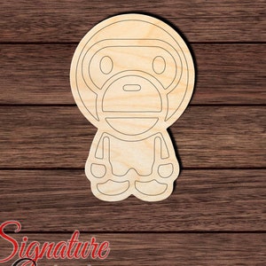 Hypebeast Baby Ape 001 Wooden HQ Cutout for Crafting, Home & Room Décor, and other DIY projects - Many Sizes Available