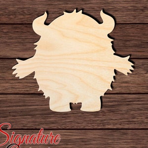 Monster 001 Unfinished Wooden Cutout for Crafting, Home & Room Décor, and other DIY projects - Many Sizes Available