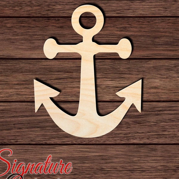 Anchor 004 Unfinished Wooden Cutout for Crafting, Home & Room Décor, and other DIY projects - Many Sizes Available