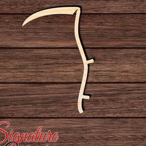 Scythe Shape Cutout for Crafting, Home & Room Décor, and other DIY projects - Many Sizes Available