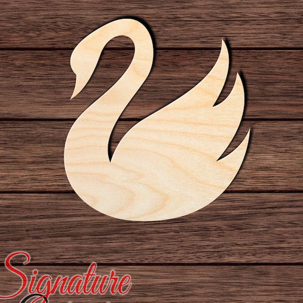 Swan 001 Wooden Shape Cutout for Crafting, Home & Room Décor, and other DIY projects - Many Sizes Available