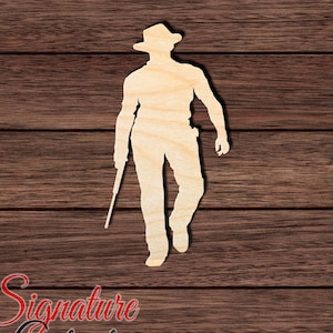 Cowboy 003 Wooden Cutout for Crafting, Home & Room Décor, and other DIY projects - Many Sizes Available