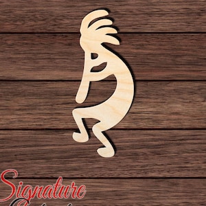 Kokopelli 001 Wooden Cutout for Crafting, Home & Room Décor, and other DIY projects - Many Sizes Available
