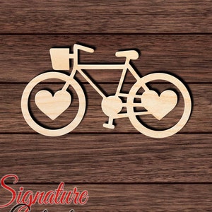 Bauble Bicycle - Laser Cut Out Unfinished Wood Craft Shape BIK17 Bauble Bicycle - Laser Cut Out Unfinished Wood Craft Shape BIK17