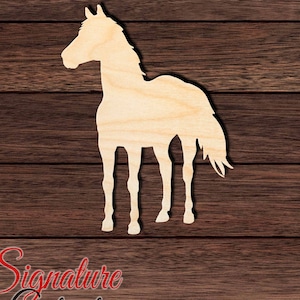 Horse 012 Unfinished Wooden Cutout for Crafting, Home & Room Décor, and other DIY projects - Many Sizes Available