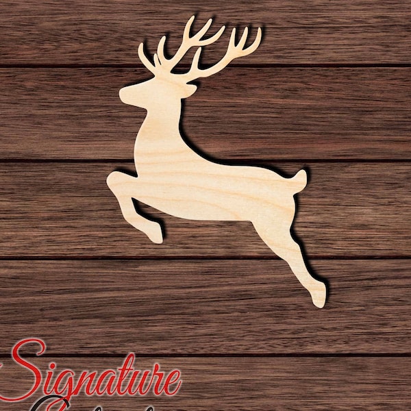 Reindeer 003 Unfinished Wooden Cutout for Crafting, Home & Room Décor, and other DIY projects - Many Sizes Available