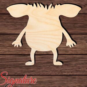Monster 005 Unfinished Wooden Cutout for Crafting, Home & Room Décor, and other DIY projects - Many Sizes Available