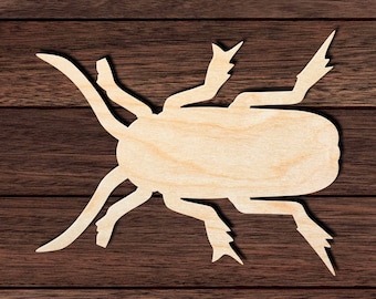 Beetle 001 Wooden HQ Cutout for Crafting, Home & Room Décor, and other DIY projects - Many Sizes Available