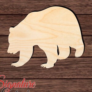 Bear 008 Wooden Shape Cutout for Crafting, Home & Room Décor, and other DIY projects - Many Sizes Available