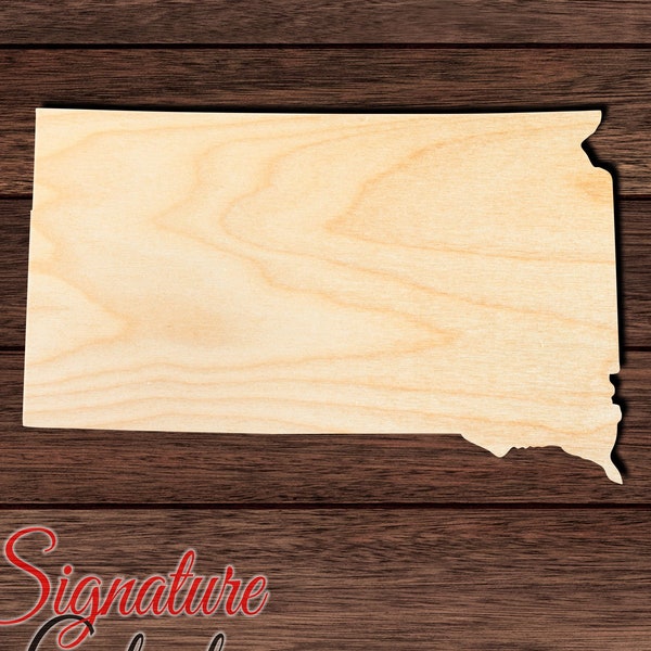 South Dakota State Wooden Cutout for Crafting, Home & Room Décor, and other DIY projects - Many Sizes Available