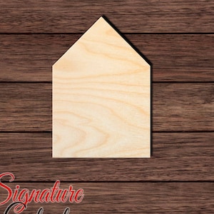 House 004  Unfinished Wooden Cutout for Crafting, Home & Room Décor, and other DIY projects - Many Sizes Available