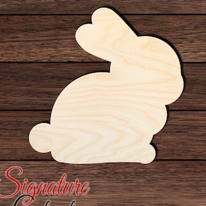Rabbit 001 Wooden HQ Cutout for Crafting, Home & Room Décor, and other DIY projects - Many Sizes Available