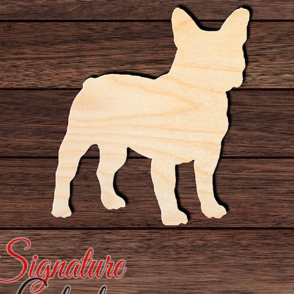 French Bulldog Unfinished Wooden Cutout for Crafting, Home & Room Décor, and other DIY projects - Many Sizes Available