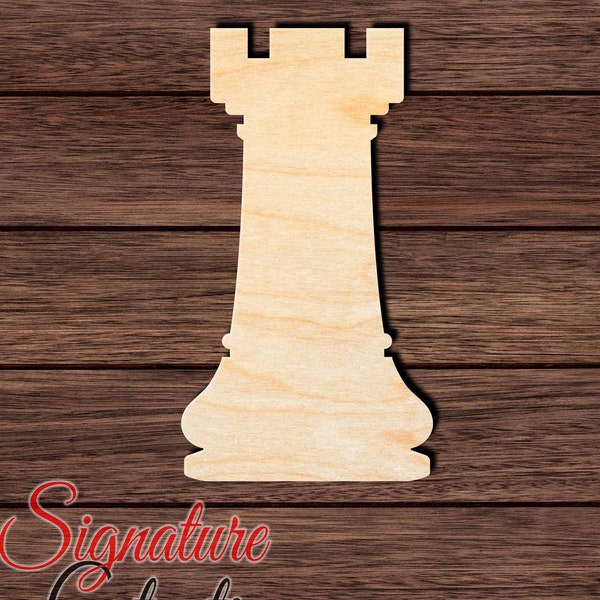 Rook Chess Piece Wooden Cutout for Crafting, Home & Room Décor, and other DIY projects - Many Sizes Available