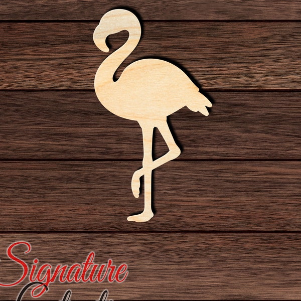 Flamingo 001 Unfinished Wooden Cutout for Crafting, Home & Room Décor, and other DIY projects - Many Sizes Available