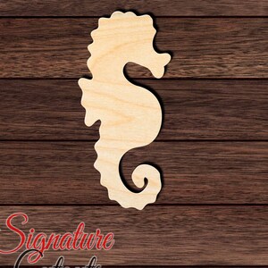 Seahorse 002 Unfinished Wooden Cutout for Crafting, Home & Room Décor, and other DIY projects - Many Sizes Available