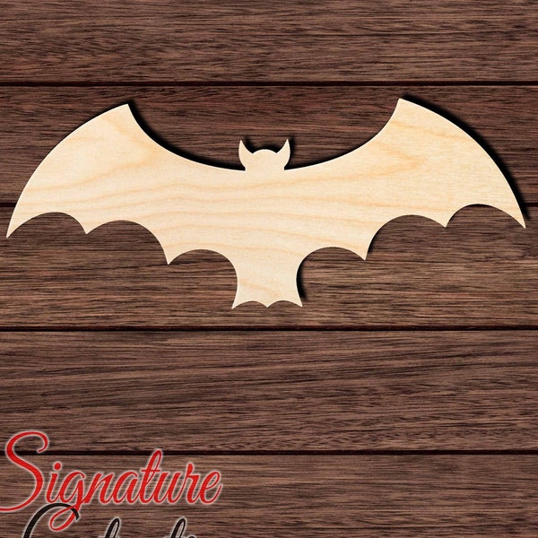 Bat 021 Unfinished Wooden Cutout for Crafting, Home & Room Décor, and other DIY projects - Many Sizes Available