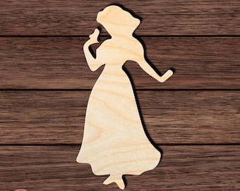 Princess 031 Wooden HQ Cutout for Crafting, Home & Room Décor, and other DIY projects - Many Sizes Available