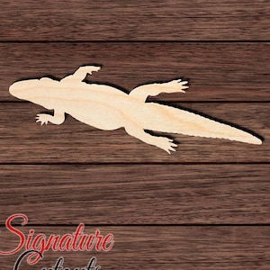 Alligator 003 Unfinished Wooden Cutout for Crafting, Home & Room Décor, and other DIY projects - Many Sizes Available