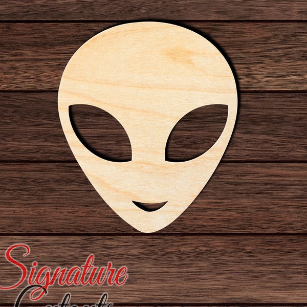 Alien 001 Wooden HQ Cutout for Crafting, Home & Room Décor, and other DIY projects - Many Sizes Available