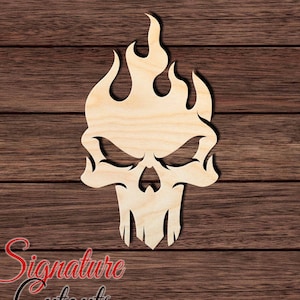 Skull 006 Wooden Shape Cutout for Crafting, Home & Room Décor, and other DIY projects - Many Sizes Available
