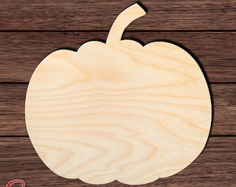 Pumpkin 004 Unfinished Wooden Cutout for Crafting, Home & Room Décor, and other DIY projects - Many Sizes Available
