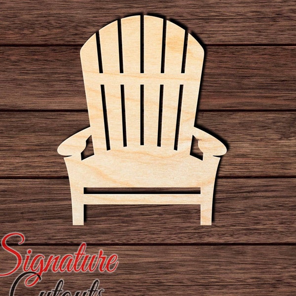 Adirondack Chair 001 Unfinished Wooden Cutout for Crafting, Home & Room Décor, and other DIY projects - Many Sizes Available