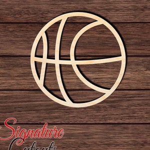 Basketball 016 Wooden HQ Cutout for Crafting, Home & Room Décor, and other DIY projects - Many Sizes Available