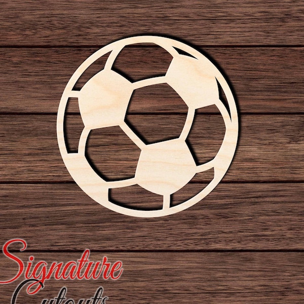 Soccer Ball 001 Wooden Shape Cutout for Crafting, Home & Room Décor, and other DIY projects - Many Sizes Available