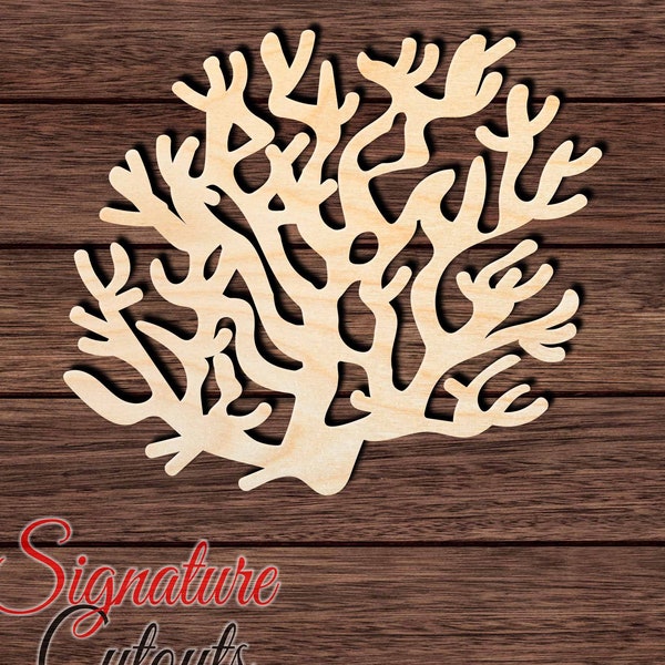 Coral Reef 001 Unfinished Wooden Cutout for Crafting, Home & Room Décor, and other DIY projects - Many Sizes Available