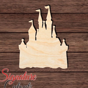 Castle 012 Wooden Shape Cutout for Crafting, Home & Room Décor, and other DIY projects - Many Sizes Available