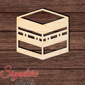 Kaaba 001 Wooden Cutout for Crafting, Home & Room Décor, and other DIY projects - Many Sizes Available