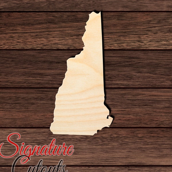 New Hampshire State Wooden Cutout for Crafting, Home & Room Décor, and other DIY projects - Many Sizes Available