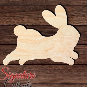 Rabbit 002 Wooden HQ Cutout for Crafting, Home & Room Décor, and other DIY projects - Many Sizes Available