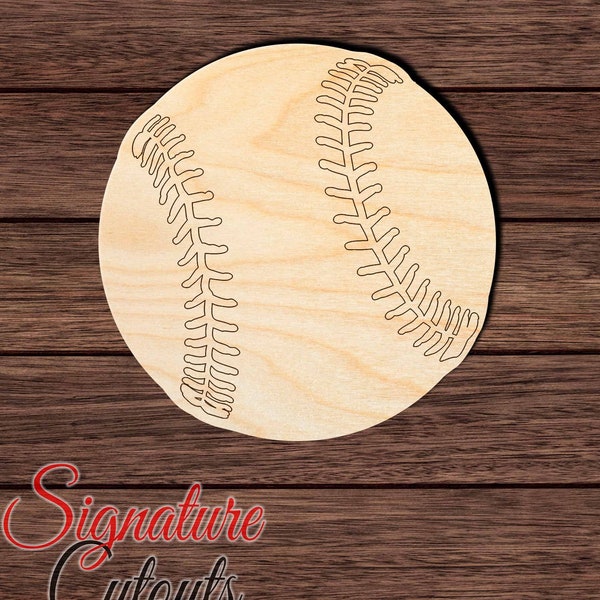 Baseball 014 Unfinished Wooden Cutout for Crafting, Home & Room Décor, and other DIY projects - Many Sizes Available