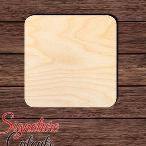 May include: A square piece of unfinished wood, perfect for crafting projects. The wood is light brown and has a smooth surface.