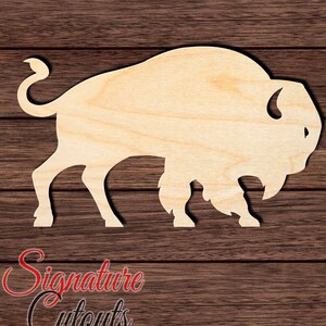Buffalo 006 Unfinished Wooden Cutout for Crafting, Home &amp; Room Décor ...