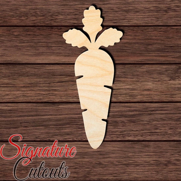 Carrot 004 Unfinished Wooden Cutout for Crafting, Home & Room Décor, and other DIY projects - Many Sizes Available