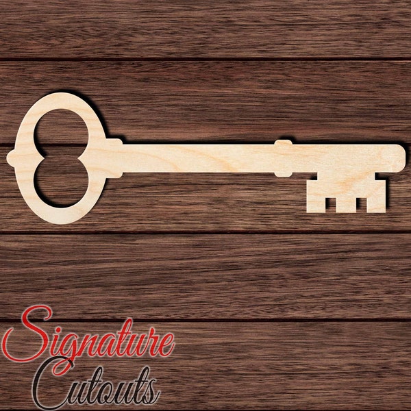 Key 001 Wooden Shape Cutout for Crafting, Home & Room Décor, and other DIY projects - Many Sizes Available