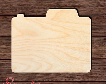 Camera 001 Unfinished Wooden Cutout for Crafting, Home & Room Décor, and other DIY projects - Many Sizes Available