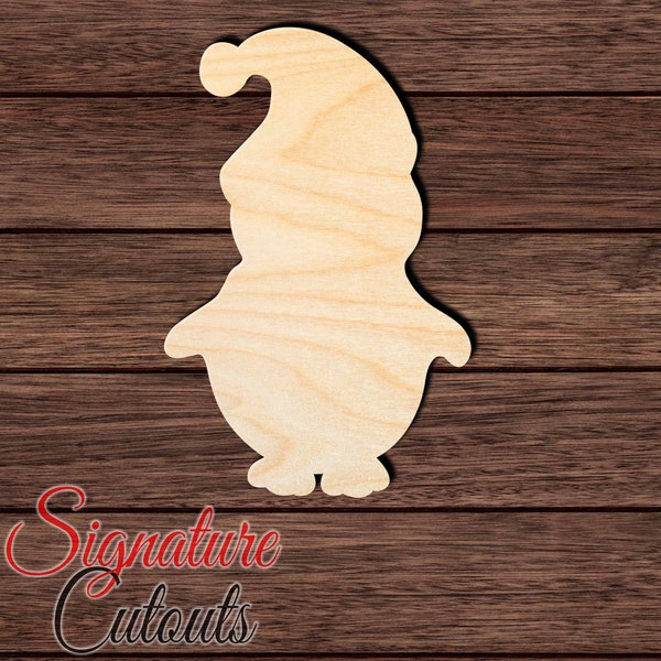 Penguin with Hat 002 Unfinished Wooden Shape Cutout for Crafting, Home & Room Décor, and other DIY projects - Many Sizes Available