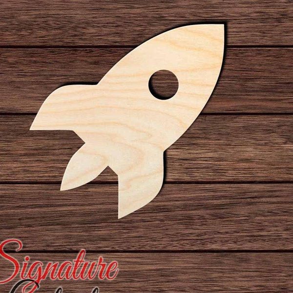 Space Rocket 003 Wooden HQ Cutout for Crafting, Home & Room Décor, and other DIY projects - Many Sizes Available