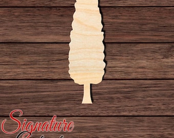 Tall Tree Wood Cutout, Unfinished Birch Plywood Nature Landscape Craft Shape 003