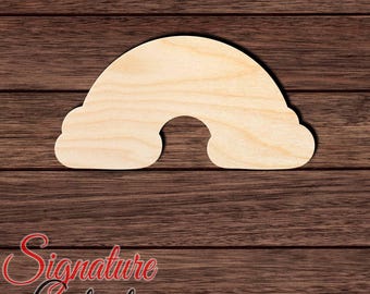 Rainbow 002 Unfinished Wooden Cutout for Crafting, Home & Room Décor, and other DIY projects - Many Sizes Available