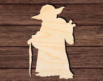 Yoda 001 HQ Cutout for Crafting, Home & Room Décor, and other DIY projects - Many Sizes Available