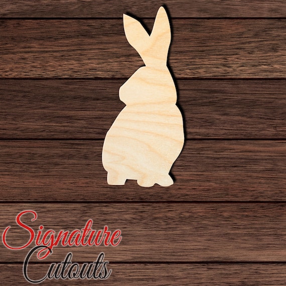 Bunny - Laser Cut Out Unfinished Wood Craft Shape BNY4 Bunny - Laser Cut Out Unfinished Wood Craft Shape BNY4